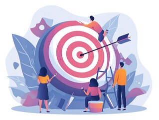 Healthy Lifestyle Related Modern Flat Design, Vector Illustration