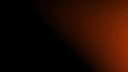 4k stock | Abstract gradient in dark black transitions into orange. Suitable for backgrounds, video transitions, or digital art projects requiring a bold color scheme.