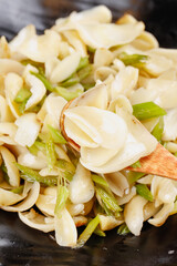 Sautéed Lily Bulb with Celery - Asian Vegetable Stir-Fry Dish Showcase