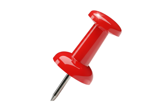 red push pin