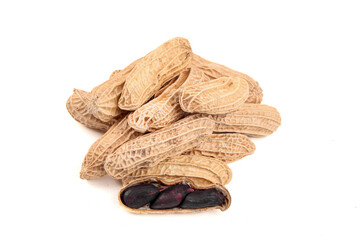 Black Peanuts from Yunnan China - Selenium Enriched Groundnuts with Dark Purple Kernels Detail Shot