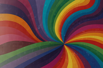 Obraz premium Swirl background with rainbow colors.