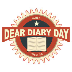 Sticker Dear Diary Day
