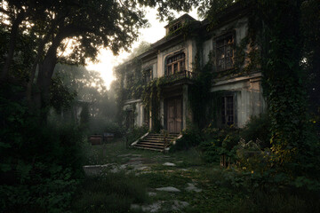 The Haunting Allure of a Prmanently Deserted Home Exding an Unnerving Charm