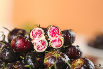 Wild Ginseng Berries from Yunnan China - Fresh Red Fruit with Seeds Traditional Herbal Medicine
