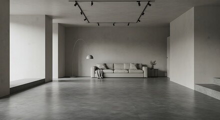 Empty modern interior design