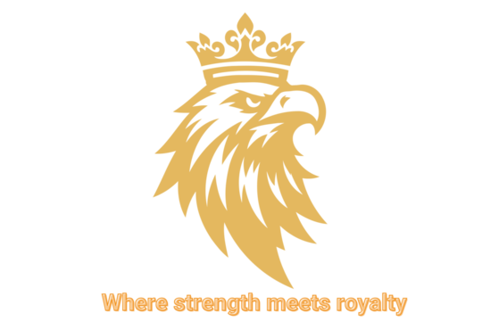 Where strength meets royalty design vector illustration gold 