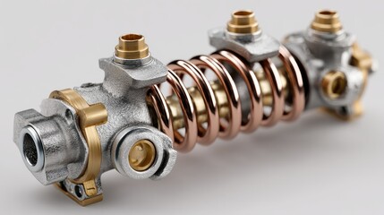 Innovative Industrial Component Displaying Intricate Design and Construction