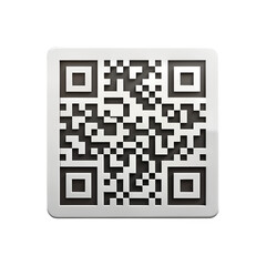 QR Code Scan Payment Technology Square on transparent background