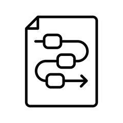 Procedure Icon Vector Illustration Line Version