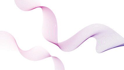 Purple Abstract Line Wave Background  Smooth Gradient Flow Minimal Vector Design