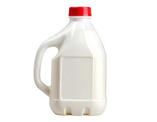 bottle of milk isolated on white