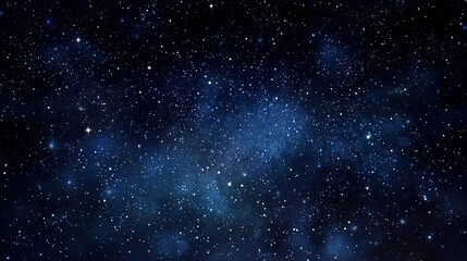Deep space shining stars in night sky, constellation star field, galaxy