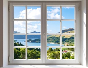 Panoramic window view