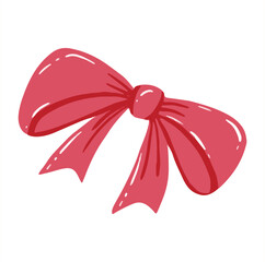 simple red bow