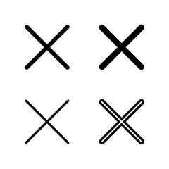 Close icon vector illustration. Delete sign and symbol. cross sign