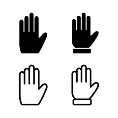Obraz premium Hand icon vector illustration. hand sign and symbol. hand gesture