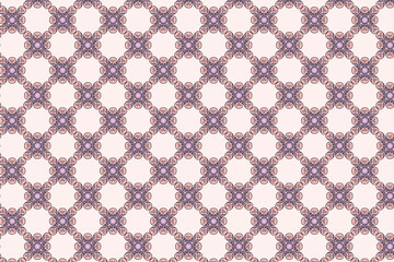 Pink and purple floral pattern on light pink background