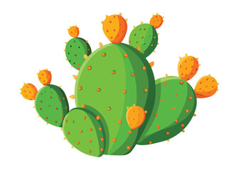 Cactus illustration vector drawing prickly pear plant desert botanical artwork design art
