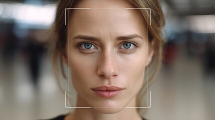 Mysterious woman with obscured face, a portrait of hidden identity and intrigue intriguing.