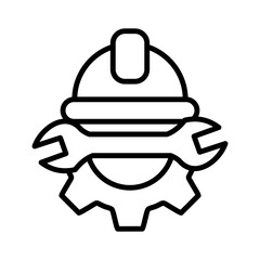 Engineering Icon Vector Illustration Line Version