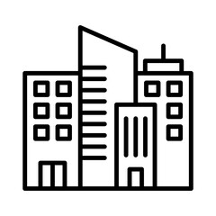 Real Estate Icon Vector Illustration Line Version