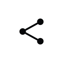 Share Icon black and white style UI UX  illustration