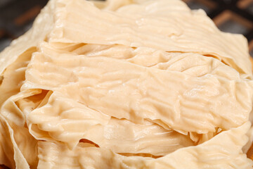 Handmade Bean Curd Skin Sheets - Traditional Asian Tofu Skins for Cooking