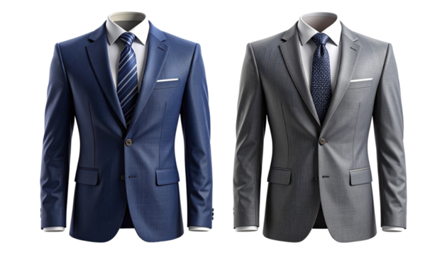 Business and Elegant Suit Bundle Pack, isolated on transparent background