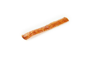 Weilong Spicy Gluten Strip - Chinese Childhood Snack Specialty on White Background