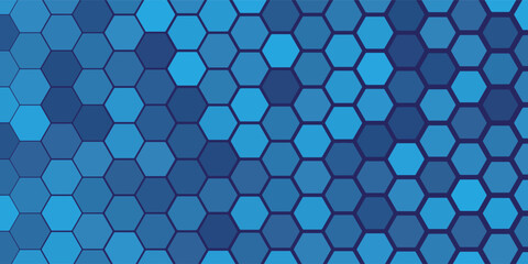 blue abstract hexagon pattern for banner and poster. vector background pattern