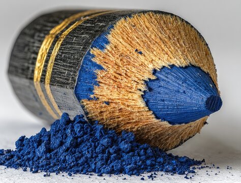 Blue Pencil Close Up