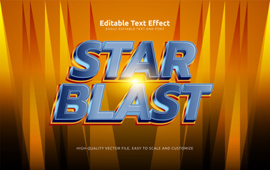 star blast editable text effect