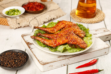 Szechuan Spiced Roasted Rabbit Legs with Chili Glaze - Traditional Chinese Cuisine