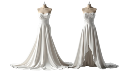 Elegant and Modern Cocktail Dress Variety Set, isolated on transparent background