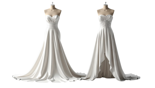 Elegant and Modern Cocktail Dress Variety Set, isolated on transparent background