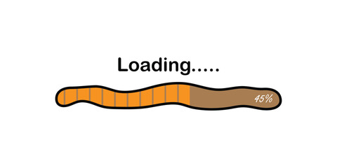 Loading bar with 45 percent complete