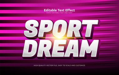 sport dream editable text effect