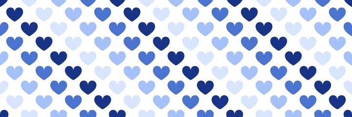 Blue heart pattern background. Fathers day pattern background. Blue heart seamless pattern. Seamless patterns with blue hearts.
