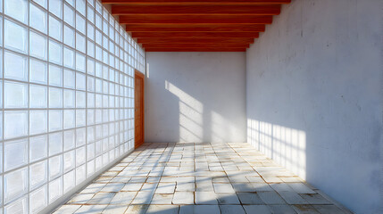 Geometric Design on Mid-Century Modern Entrance Door