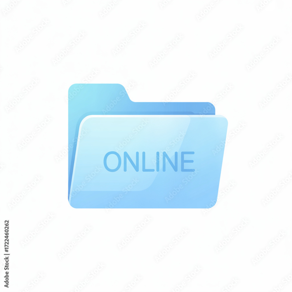 Poster online file folder management system for data storage and cloud document organization and access sol