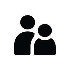 Family Logo Icon in White Artboard