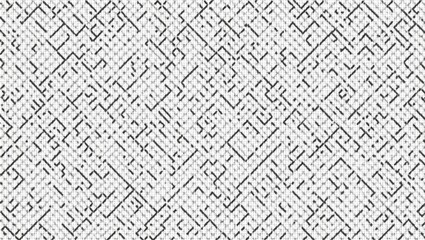 A complex, intricate pattern of interwoven lines creates a captivating, geometric design.