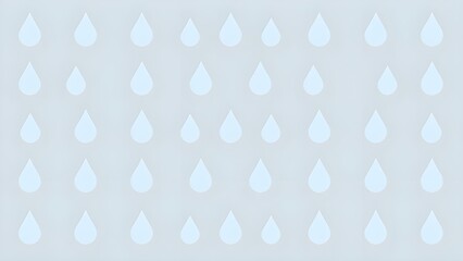 Pattern of raindrops simplified into icon-style design