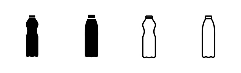 Bottle icon set. bottle vector icon