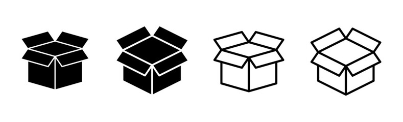 Box icon set. box vector icon, package, parcel