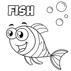 cartoon fish with a fish
