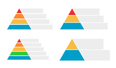 階層を表すピラミッドのインフォグラフィック © SB