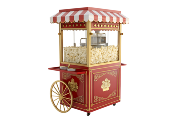 Vintage popcorn cart brings joy
