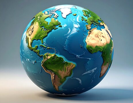 3D globe of Earth